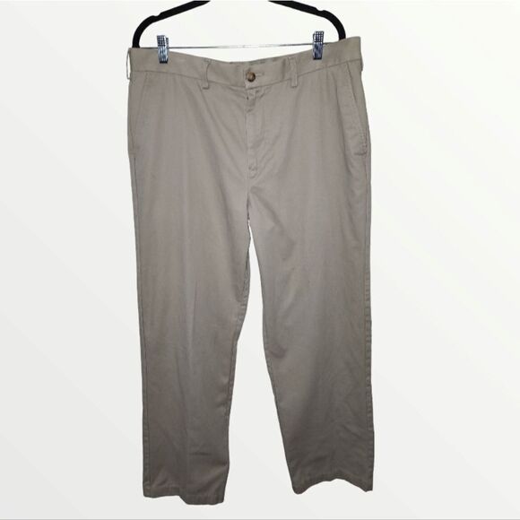 Croft & Barrow Classic Fit beige flat pants 36x32 - Picture 4 of 10